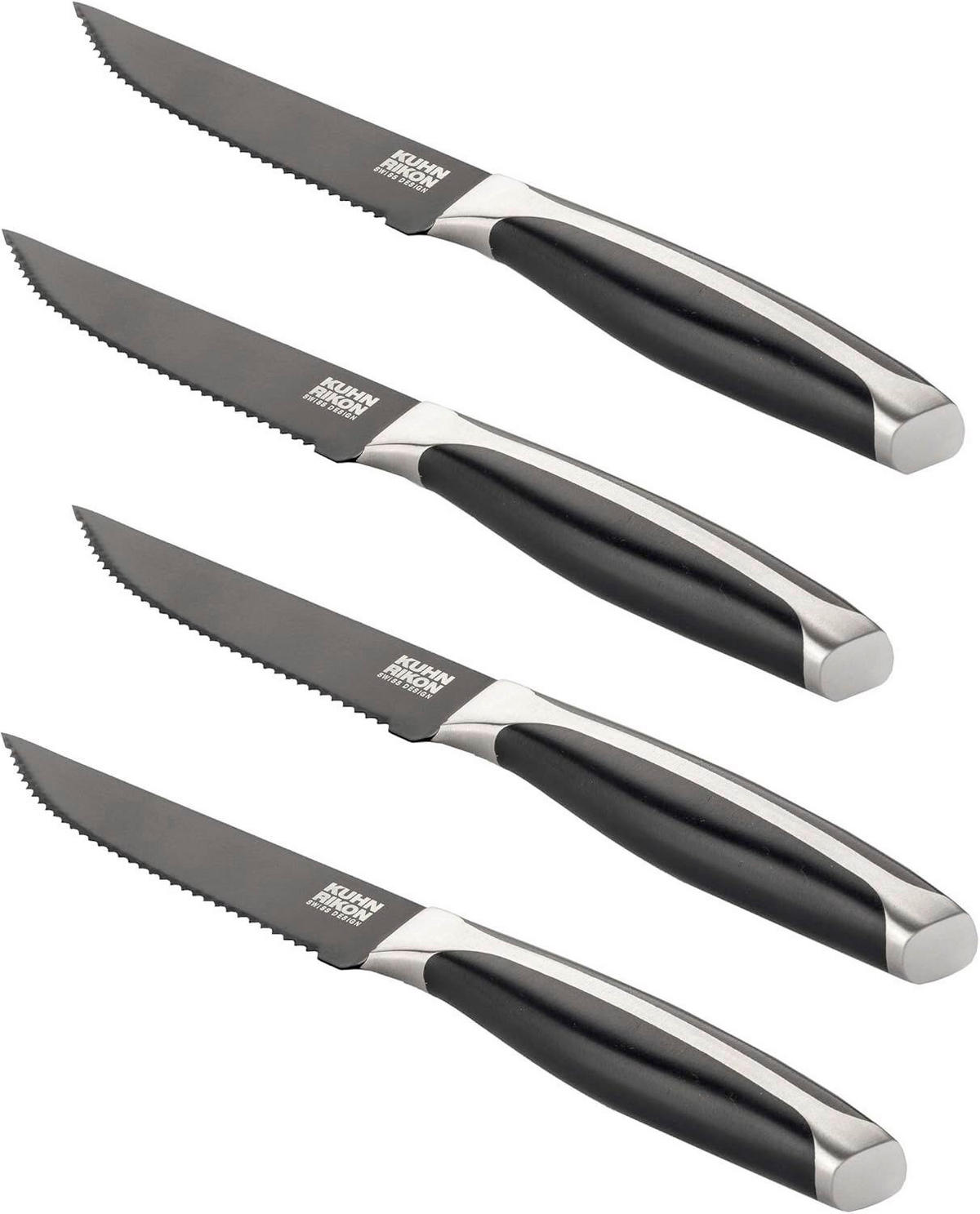 SET NOŽEVA ZA BIFTEK     4 dela   - srebrna, Osnovno, metal (25/11/5cm)