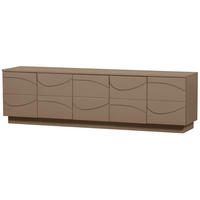 LOWBOARD Teo  in 180/52/40 cm  - Schlammfarben, Design, Holz (180/52/40cm) - Livetastic