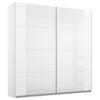 SCHWEBETÜRENSCHRANK  in Weiß, Weiß Hochglanz  - Weiß Hochglanz/Weiß, MODERN, Glas/Holzwerkstoff (181/210/62cm) - Rauch Möbel