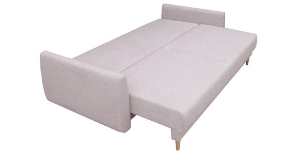 SCHLAFSOFA Webstoff Rosa  - Buchefarben/Rosa, KONVENTIONELL, Holz/Textil (220/90/95cm) - Carryhome