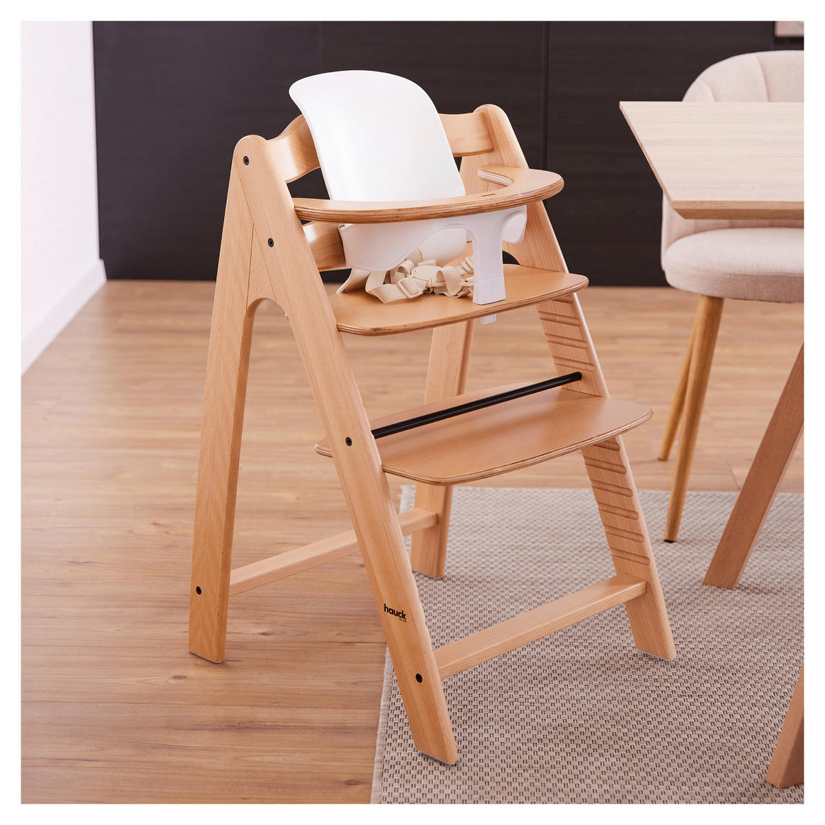 HOCHSTUHLSITZ Highchair Baby Seat  - Weiß, Basics, Kunststoff (32,5/32/34,5cm) - Hauck