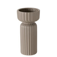 VASE  - Grau, Basics, Keramik (14/27,5cm) - Ambia Home