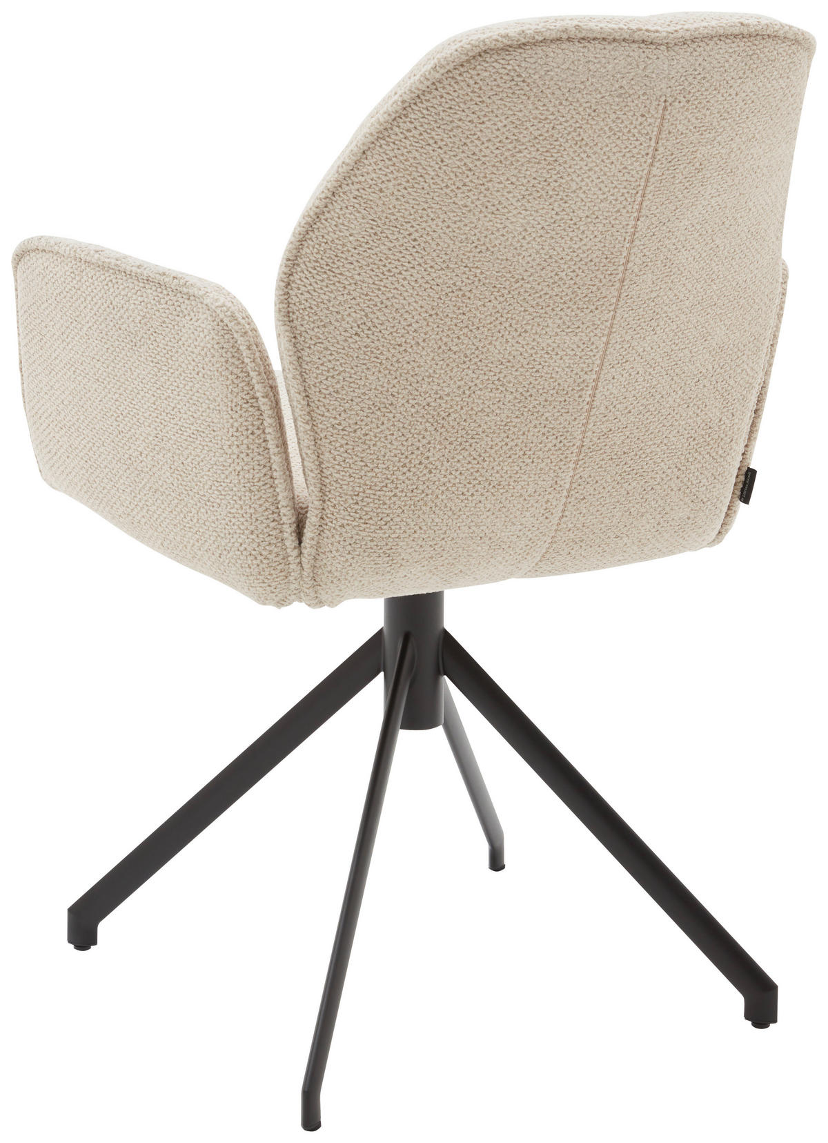 ARMLEHNSTUHL  in Chenille  - Creme/Schwarz, Design, Textil (66/89/66cm) - Dieter Knoll