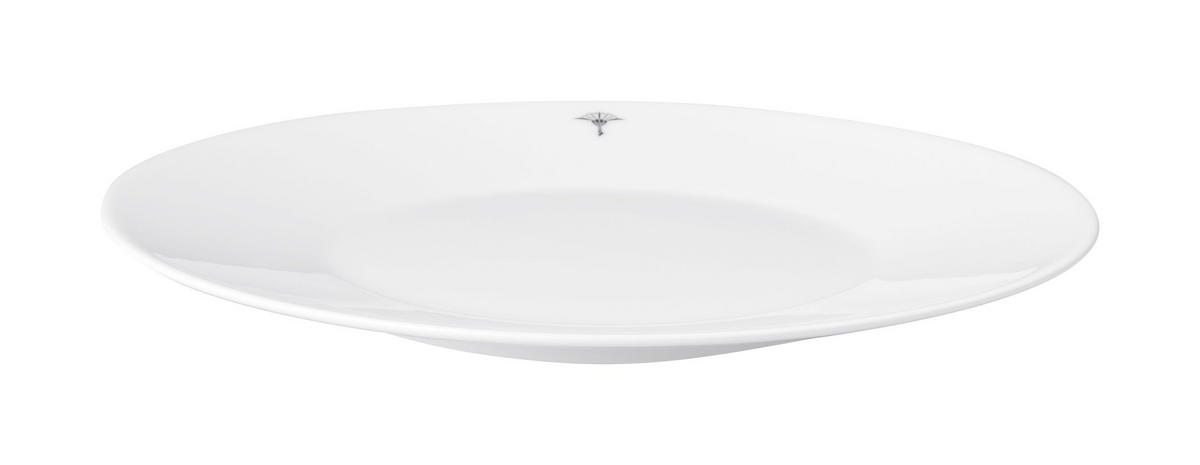 FRÜHSTÜCKSTELLERSET Single Cornflower 2-teilig  - Weiß, Design, Keramik (22cm) - Joop!