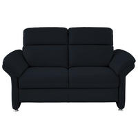 2-SITZER-SOFA in Echtleder Dunkelblau  - Alufarben/Dunkelblau, Konventionell, Leder/Metall (170/96/92cm) - Beldomo Premium