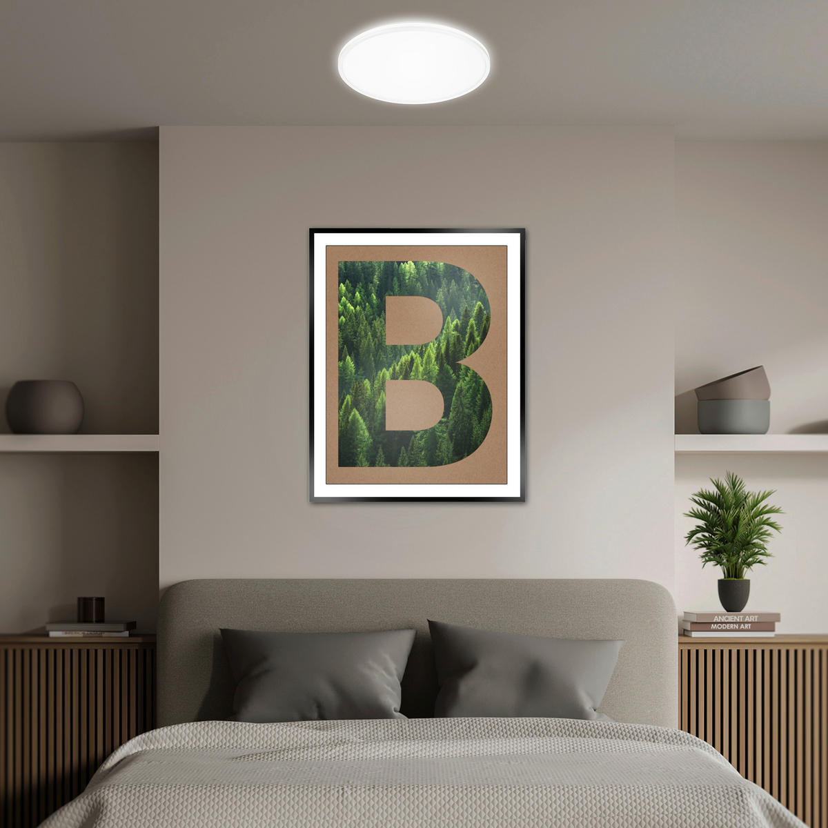 LED-DECKENLEUCHTE Pulap 33/6 cm   - Weiß, Basics, Kunststoff (33/6cm) - Briloner
