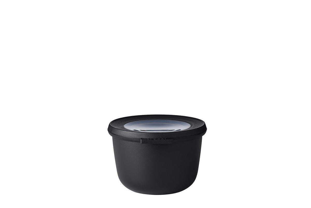 VORRATSDOSE CIRQULA 0,5 L  - Schwarz, KONVENTIONELL, Kunststoff (13,5/12,5/8,5cm) - Mepal
