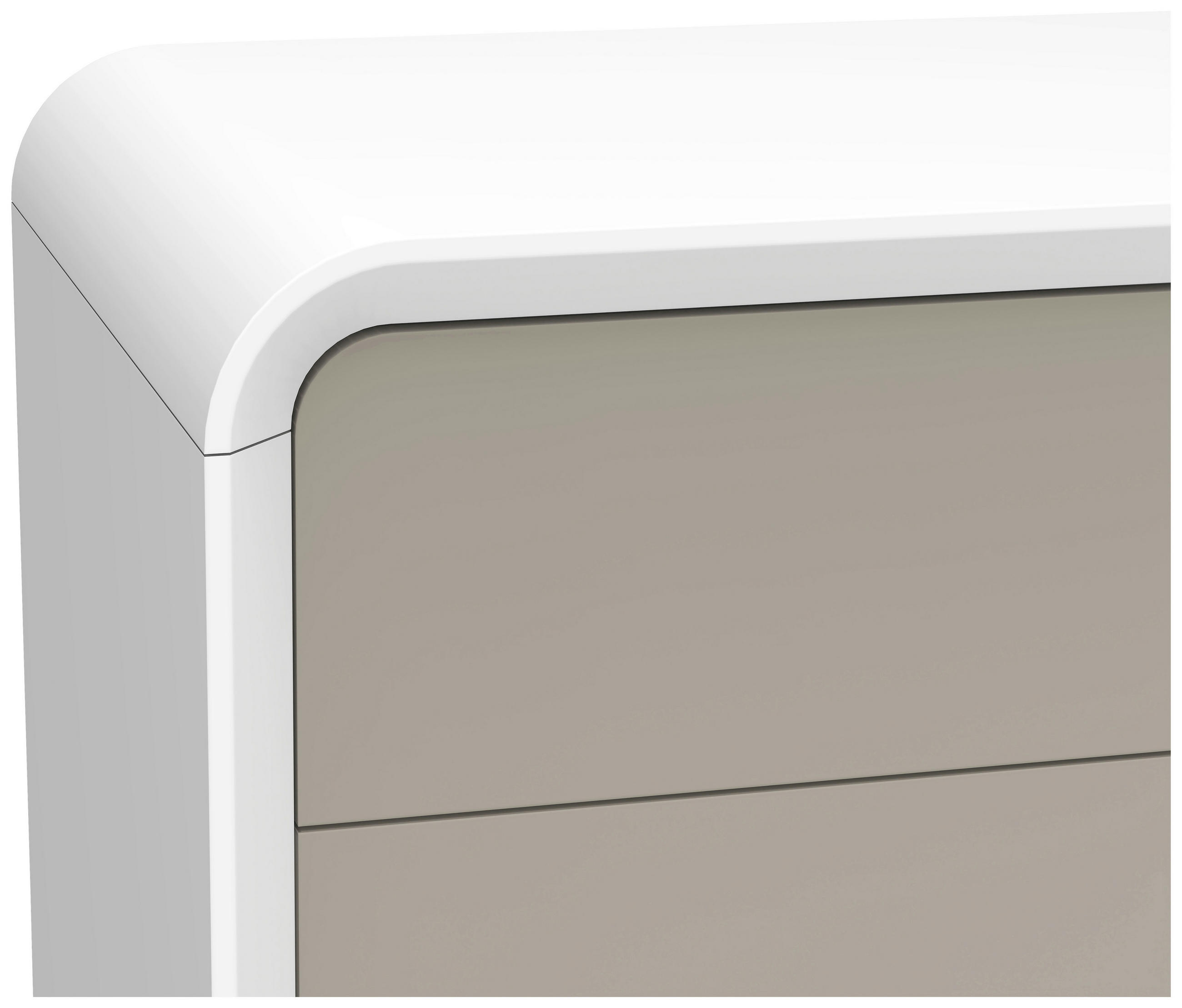 BIROU in material pe bază de lemn 140/76/55 cm  - alb/taupe, Lifestyle, material pe bază de lemn (140/76/55cm) - MID.YOU