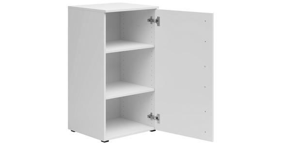 KOMMODE 45/83/40 cm in Weiß - Anthrazit/Schwarz, MODERN, Holzwerkstoff/Kunststoff (45/83/40cm) - Carryhome