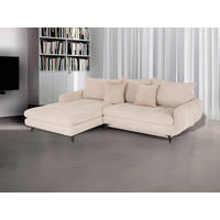 UGAONA GARNITURA bež  - bež/crna, Moderno, drvo (271/173/85cm) - Hom`in
