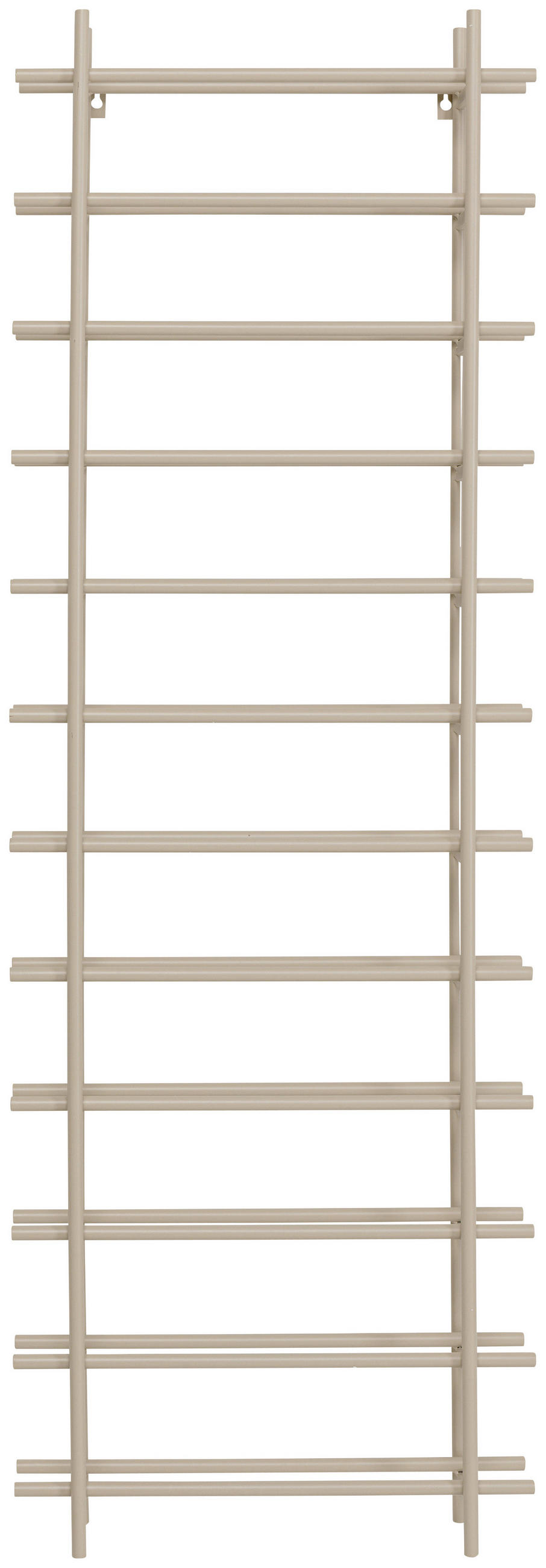 WEINREGAL  - Greige, KONVENTIONELL, Metall (45/136/11cm) - Kare-Design