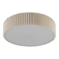 DECKENLEUCHTE  53/13 cm    - Naturfarben/Weiß, Basics, Kunststoff/Textil (53/13cm) - Globo