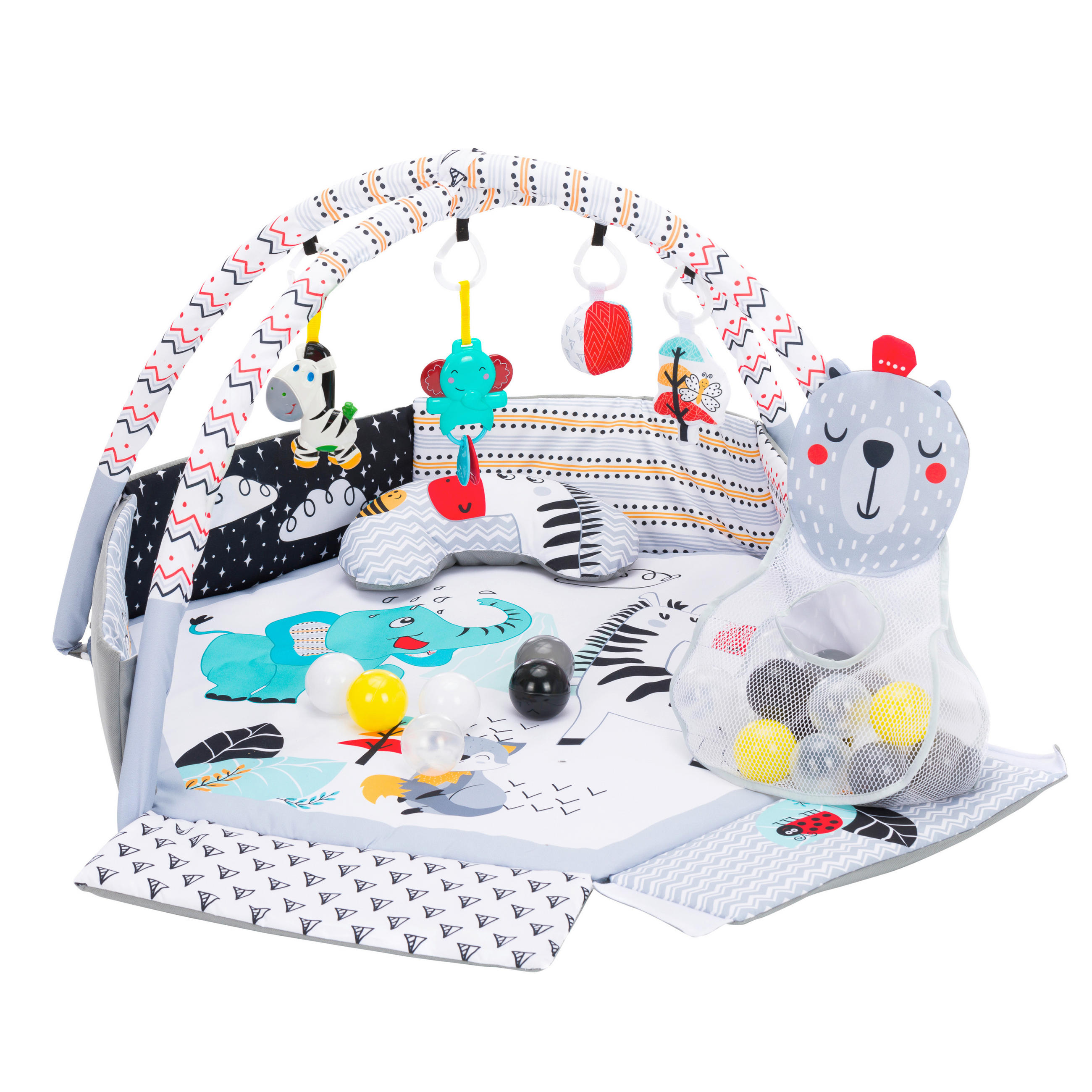 SPIELDECKE  - Multicolor/Weiß, Basics, Textil (120/55cm) - Fillikid