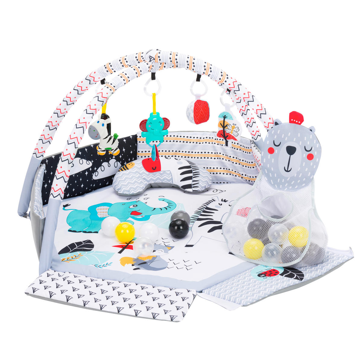 SPIELDECKE  - Multicolor/Weiß, Basics, Textil (120/55cm) - Fillikid