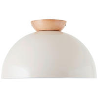 DECKENLEUCHTE 35/20,5 cm   - Hellbraun/Grau, KONVENTIONELL, Holz/Metall (35/20,5cm) - Brilliant