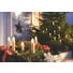 KERZE MIT LED 1,8/12,5 cm Transparent, Weiß - Transparent/Weiß, Basics, Kunststoff (1,8/12,5cm) - X-MAS