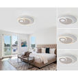 LED-DECKENLEUCHTE 50/5 cm  - Champagner/Silberfarben, Design, Kunststoff/Metall (50/5cm) - Novel