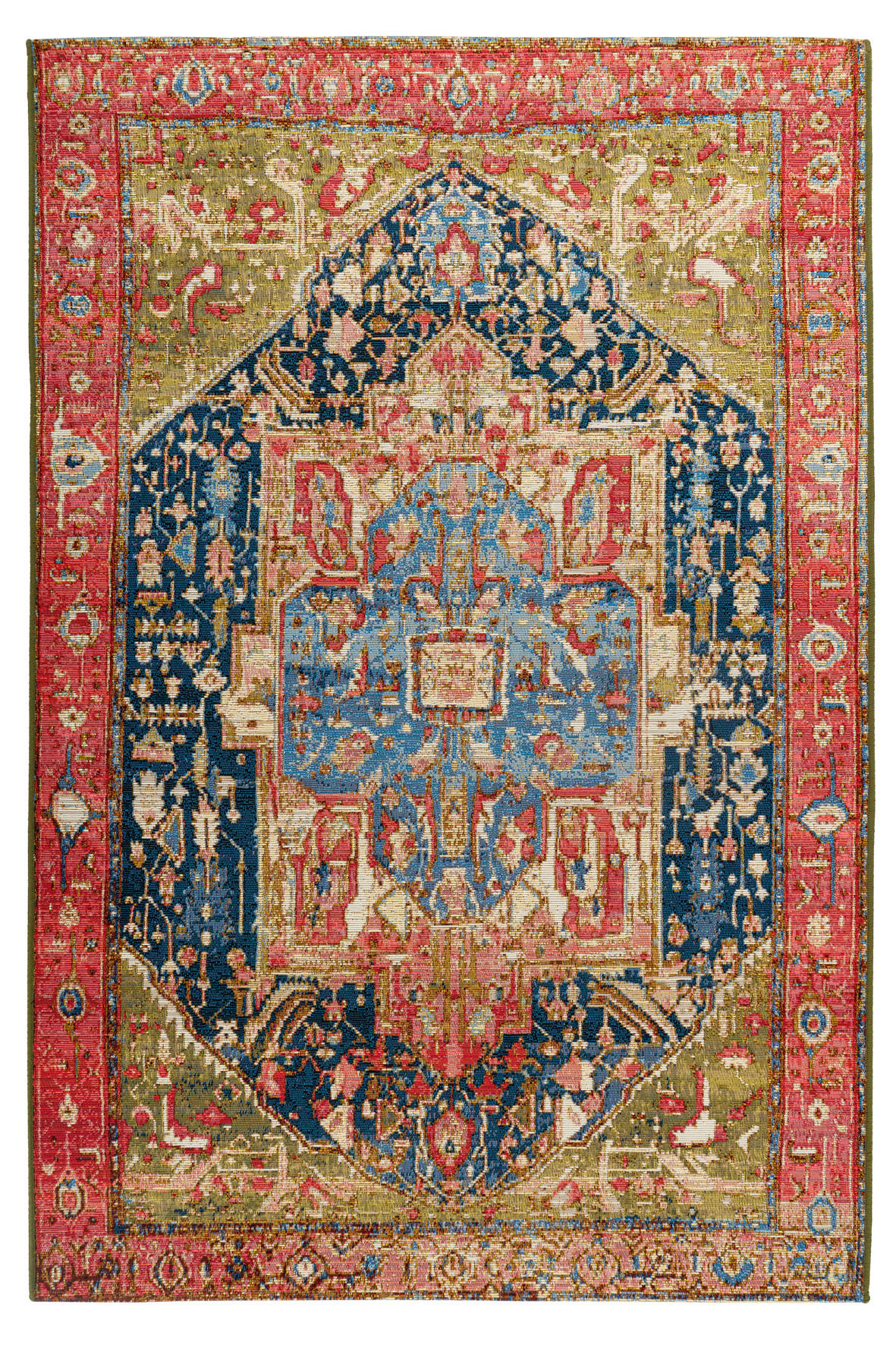 In- und Outdoorteppich 120/170 cm Multicolor, Rot  - Rot/Multicolor, Design, Textil (120/170cm) - Obsession