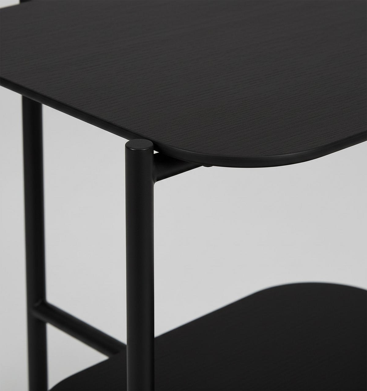 KONFERENČNÝ STOLÍK, čierna, drevo, kov, kompozitné drevo, 62,4/38,2/52 cm - čierna, Trend, kov/drevo (62,4/38,2/52cm) - Lomoco