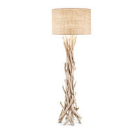 STEHLEUCHTE Landhaus 55/157,5 cm  - Ecru/Naturfarben, Natur, Holz/Kunststoff (55/157,5cm) - Ideal Lux