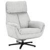 RELAXSESSEL Cord    - Creme/Schwarz, Design, Textil/Metall (79/108/89cm)