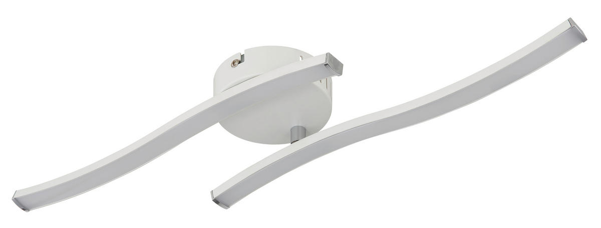 STROPNA LED-SVETILKA  TYLER /910 lm/3000 K/230 V/ - bela/opal, Basics, umetna masa (51,5/10/7,2cm)