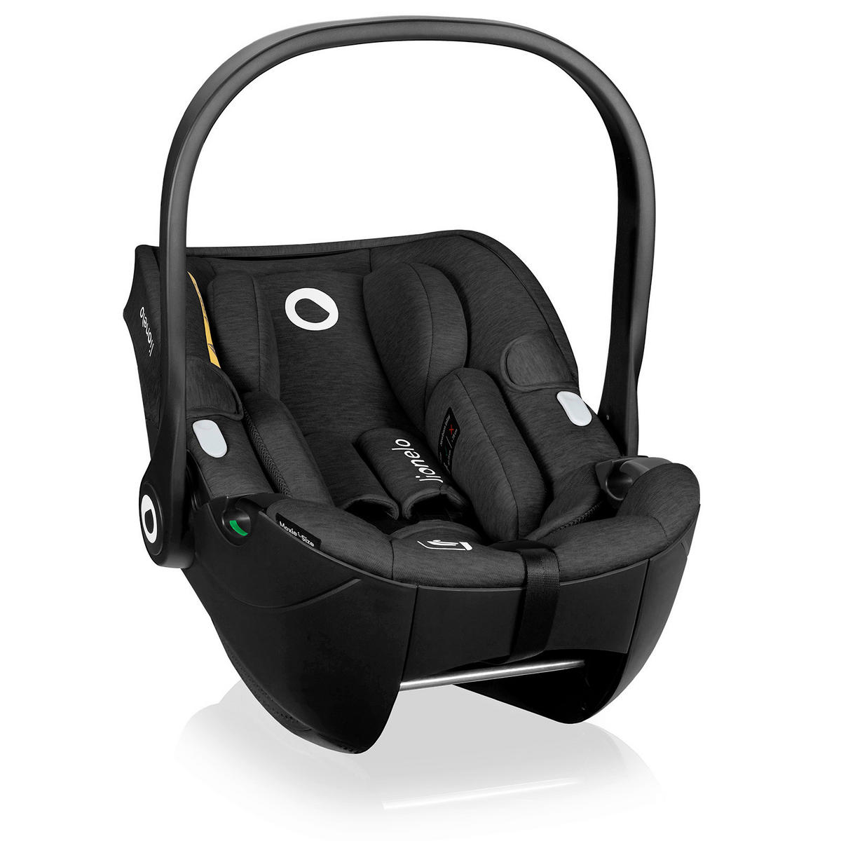 ISOFIXSTATION Moxie  - Schwarz, Basics, Naturmaterialien/Kunststoff (68/45,5/42cm) - Lionelo