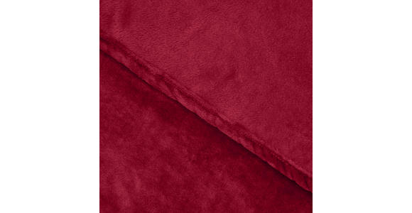 DECKE 140/190 cm  - Bordeaux, Basics, Textil (140/190cm) - Novel