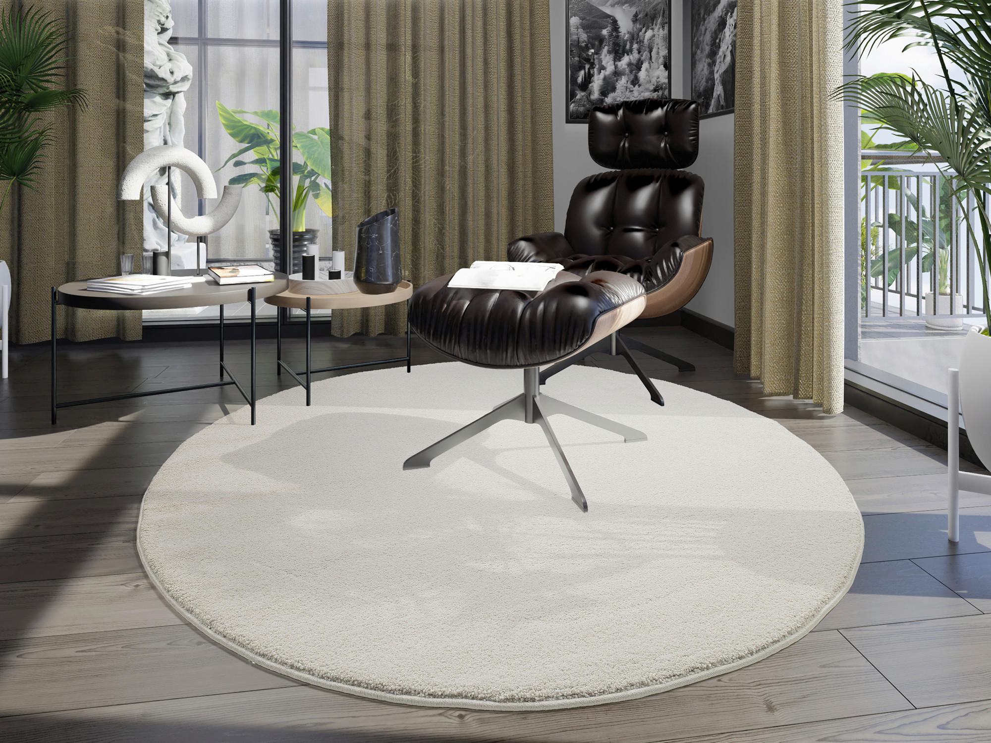 WEBTEPPICH 160 cm Weiß  - Weiß, Basics, Textil (160cm) - Novel