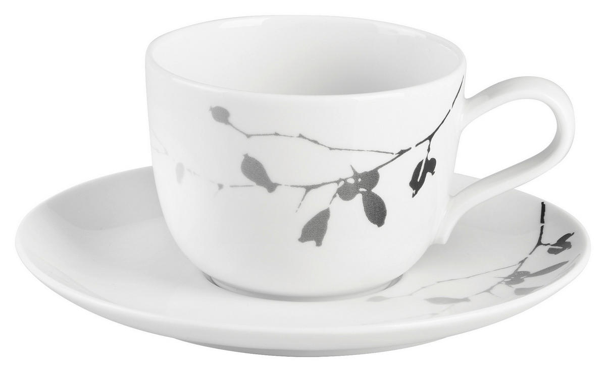 KAFFEETASSE Liberty Dark Rose Hip  - Schwarz, Basics, Keramik (0,26l) - Seltmann Weiden