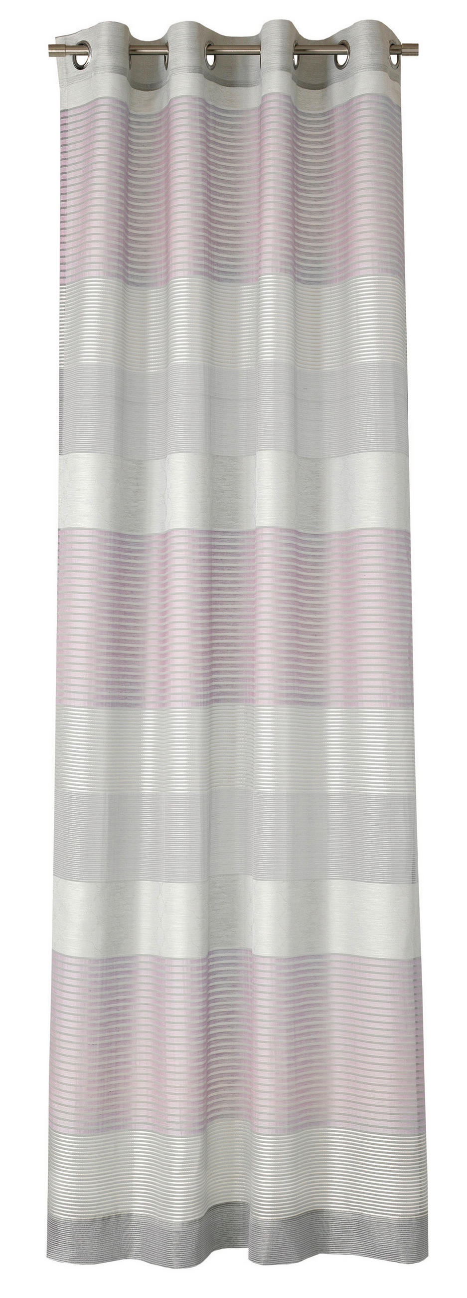 ÖSENSCHAL J-Gleam transparent 140/250 cm - Creme/Hellgrau, Design, Textil (140/250cm) - Joop!