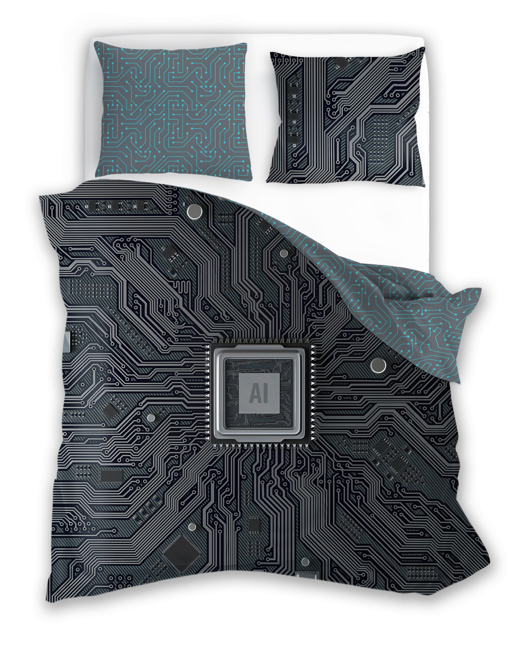 GYEREK ÁGYNEMŰHUZAT-GARNITÚRA 140/200 cm  - fekete, Konventionell, textil (140/200cm)