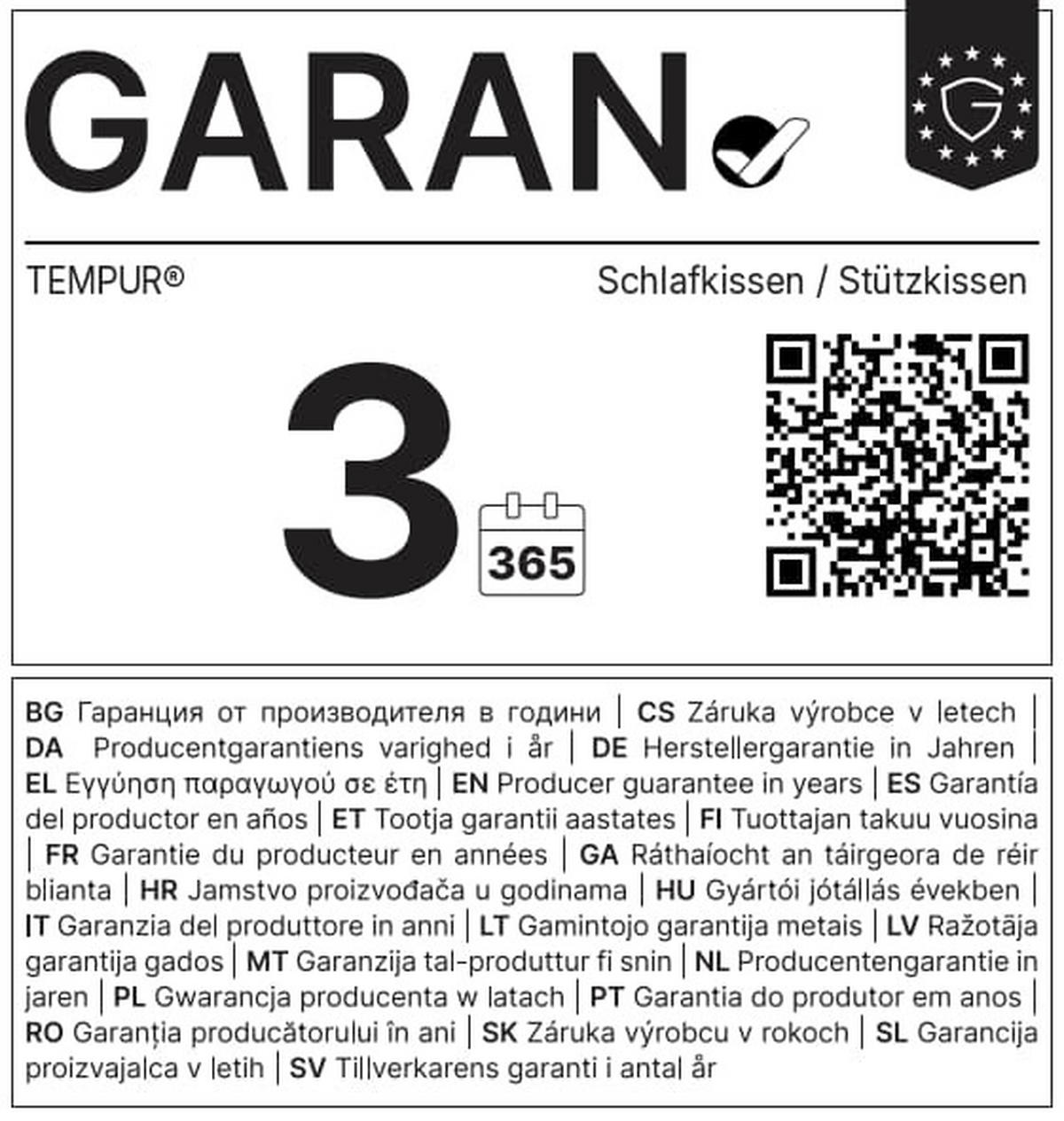 NACKENKISSEN 40/80 cm  - Creme, Basics, Textil (40/80cm) - Tempur