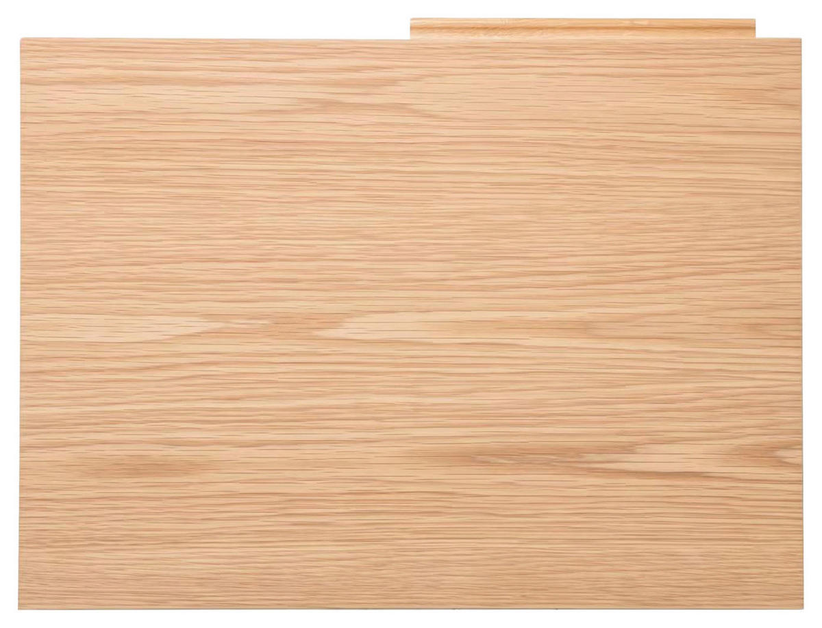 NACHTSCHRANK 55/50/40 cm Eiche furniert, massiv  - Eichefarben/Naturfarben, Design, Holz/Holzwerkstoff (55/50/40cm) - home24