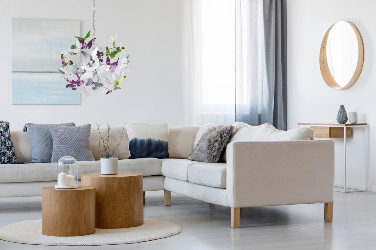 DĚTSKÉ ZÁVĚSNÉ SVÍTIDLO - bílá/zelená, Design, kov/plast (50/150cm)