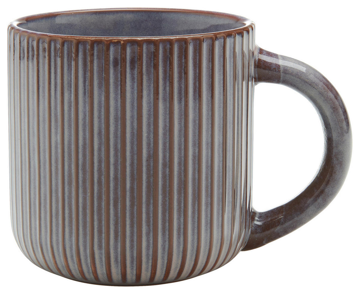 KAFFEEBECHER EARTH  540 ml   - Lila/Grau, Trend, Keramik (10,3/10,3cm) - Landscape