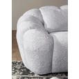 BIGSOFA in Chenille Hellgrau  - Hellgrau/Schwarz, KONVENTIONELL, Kunststoff/Textil (248/78/112cm) - Carryhome