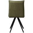 STUHL Webstoff Schwarz, Olivgrün Buche massiv - Schwarz/Olivgrün, Basics, Holz/Textil (46/91/61cm) - Carryhome