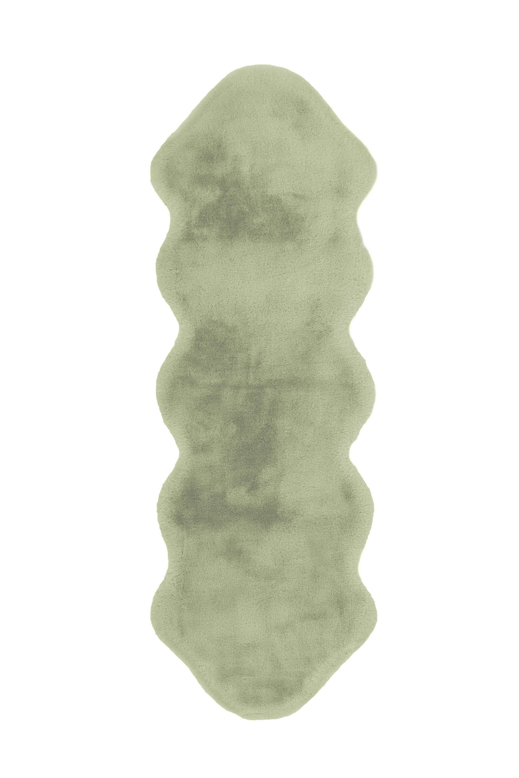 HOCHFLORTEPPICH 60/180 cm Rabbit Sheepskin 300 Mint Mintgrün  - Mintgrün, KONVENTIONELL, Kunststoff/Textil (60/180cm)