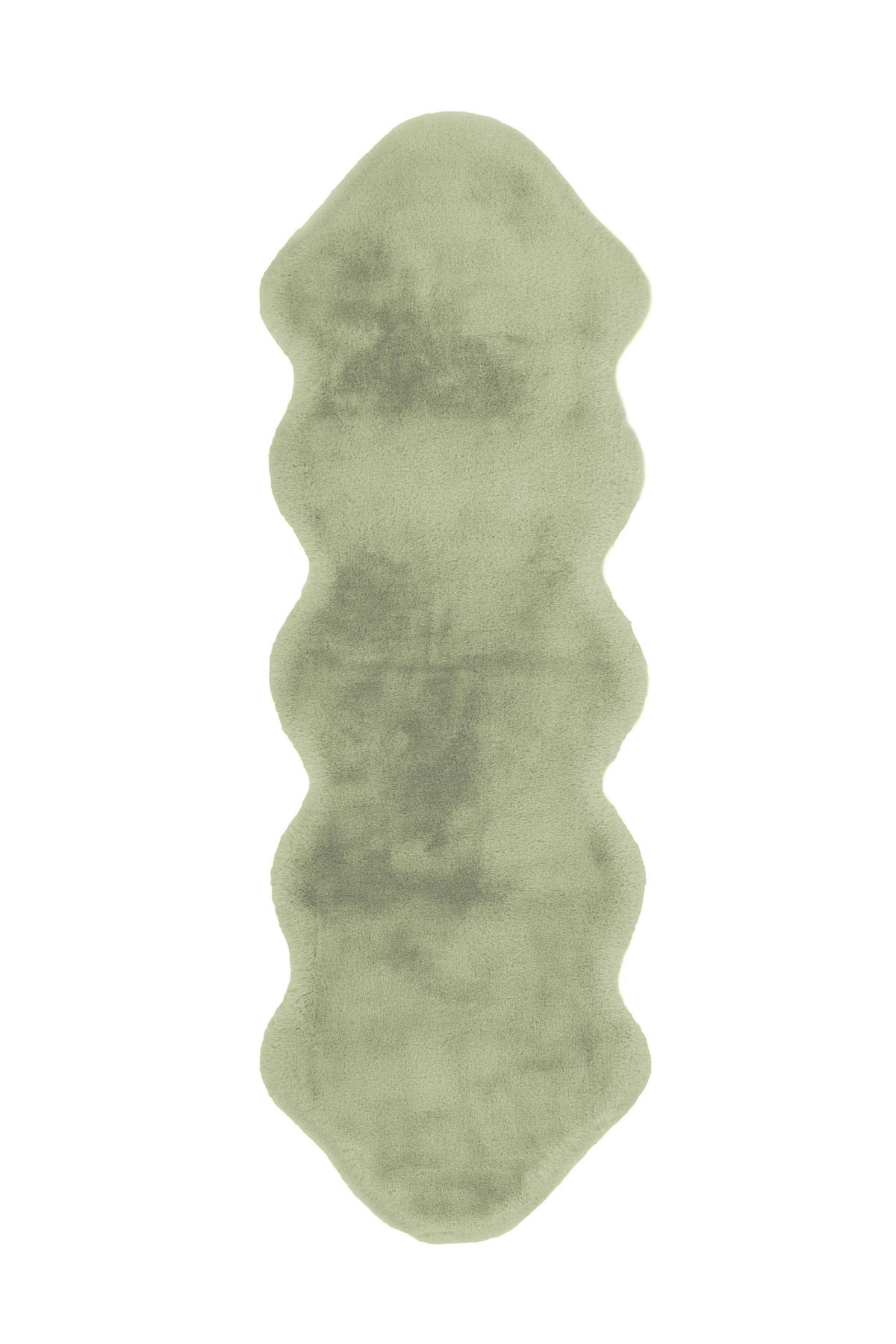 HOCHFLORTEPPICH 60/180 cm Rabbit Sheepskin 300 Mint Mintgrün  - Mintgrün, KONVENTIONELL, Kunststoff/Textil (60/180cm)