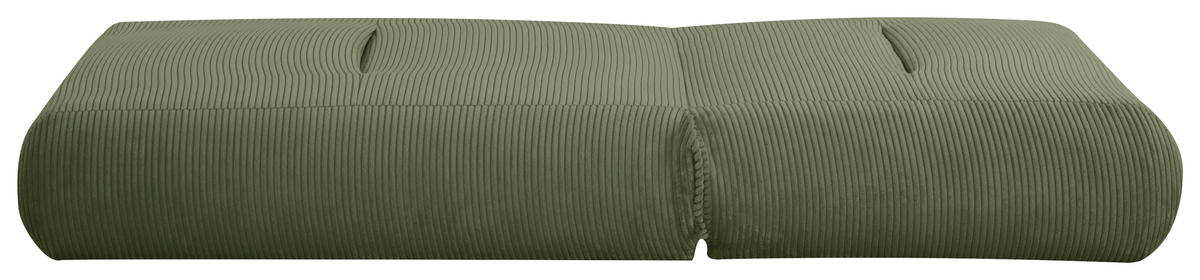 SCHLAFSESSEL in Cord Olivgrün  - vert olive, Design, textile (81/88/160cm) - Livetastic
