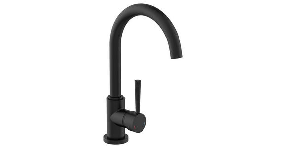 KÜCHENARMATUR - Schwarz, Basics, Metall (22/34/6cm) - Xora