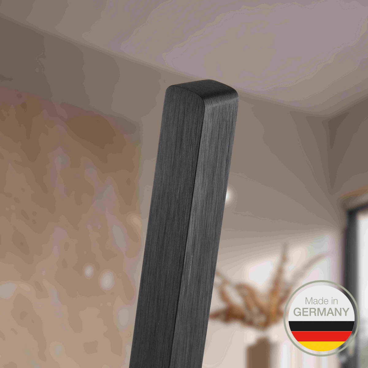LED-STEHLEUCHTE    - Schwarz, KONVENTIONELL, Metall (158/20/20cm) - Ambiente