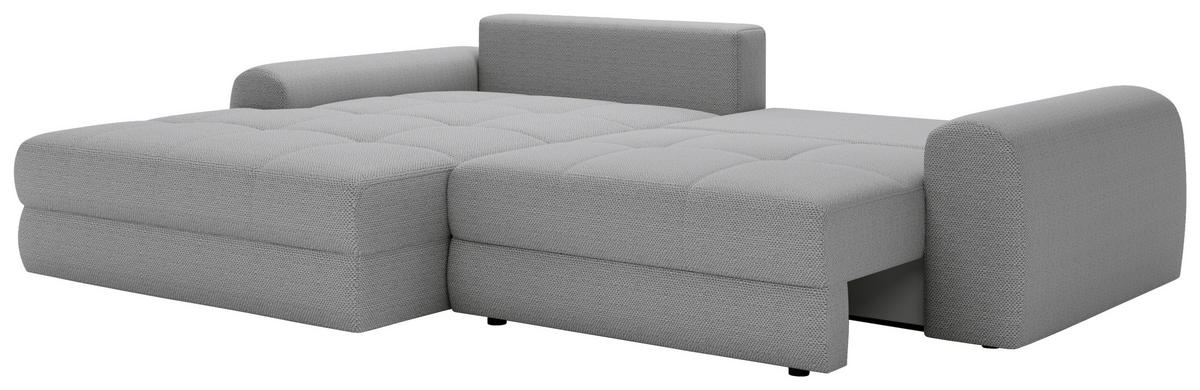 ECKSOFA LORSON Grau Struktur  - Beige/Schwarz, Design, Kunststoff/Textil (208/290cm) - Livetastic