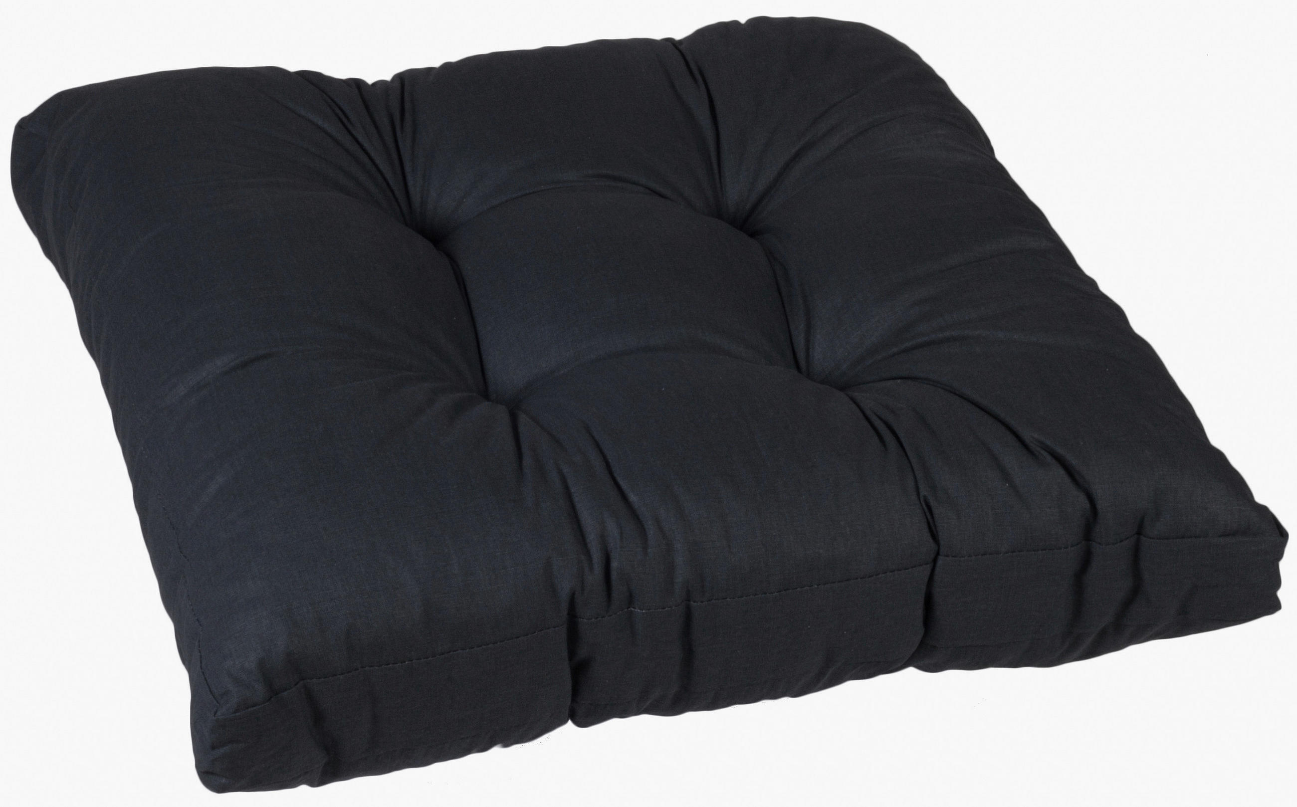 LOUNGEKISSEN in Anthrazit Uni  - Anthrazit, Basics, Textil (80/14/80cm) - Gardenson