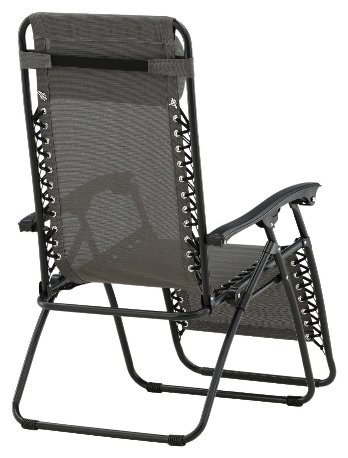 GARTEN-RELAXSESSEL 68/112/90 cm  - Grau, KONVENTIONELL, Kunststoff/Textil (68/112/90cm) - Gardenson