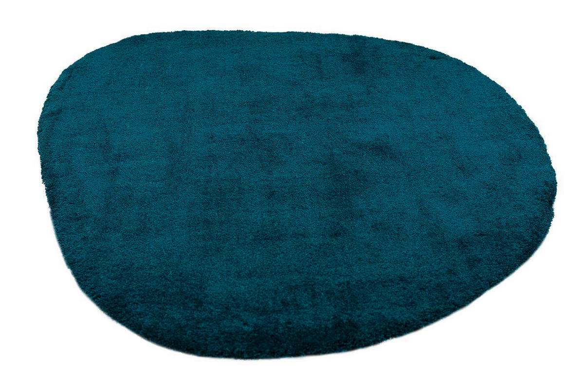 PREPROGA Z VISOKIM FLOROM Cozy  135/200 cm  taftano  barve petroleja  - barve petroleja, Basics, tekstil (135/200cm) - Tom Tailor