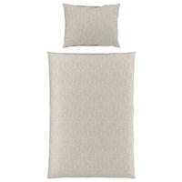 POVLEČENÍ, damašek, světle šedá, 140/200 cm - světle šedá, Basics, textil (140/200cm) - Fleuresse