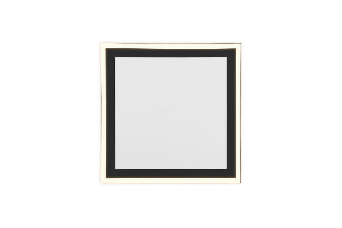 LED-DECKENLEUCHTE    43/43/3,5 cm  - Schwarz, Konventionell, Kunststoff (43/43/3,5cm)