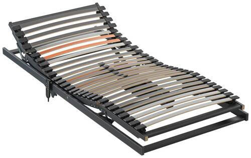 LATTENROST 90/200 cm Kopfteil, Fußteil, Mittelzone verstellbar,  - Anthrazit/Orange, Basics, Holz (90/200cm) - Dieter Knoll